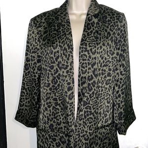 animal print boyfriend coat